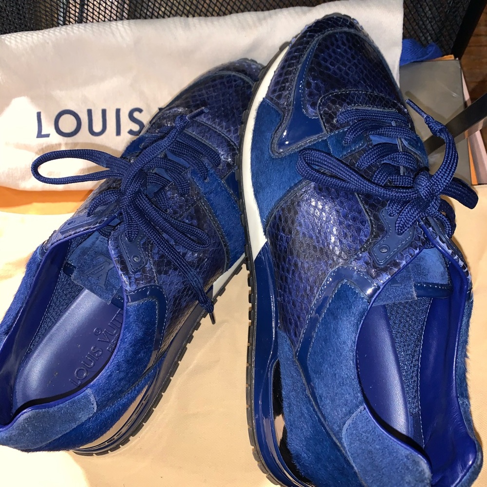 Authentic Louis Vuitton Pony & Python Sneakers - image 4
